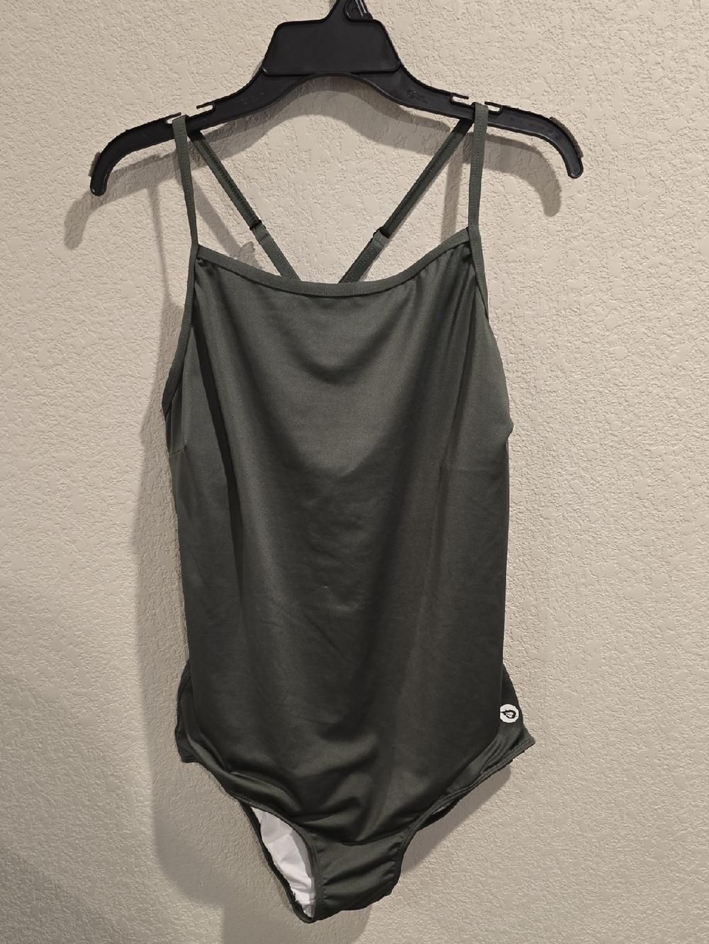 Baleaf Olive Green Athletic Criss-Cross One Piece Swimsuit - Size 42